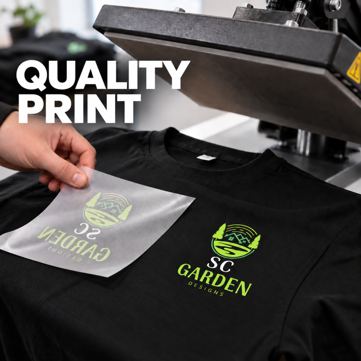 Professional printing on custom workwear and teamwear